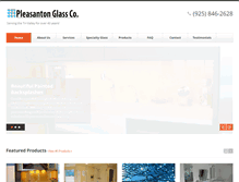 Tablet Screenshot of pleasantonglass.com